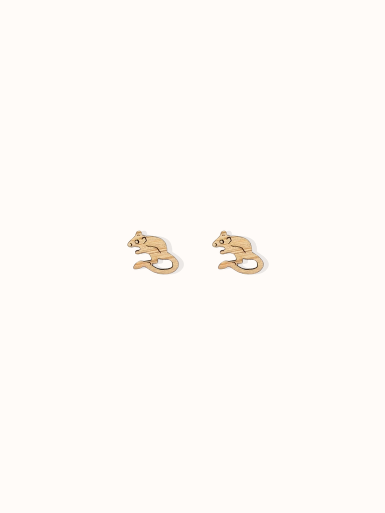 Kangaroo Rat Stud Earrings