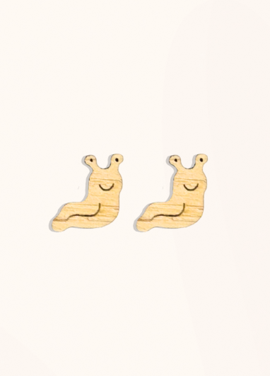 Banana Slug Stud Earrings - Eye on Antennas