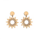 Large Sunflower Cut-Out Drop Earrings | Leanore