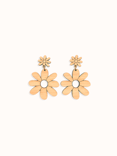 [ELAN] Small Daisy Drop Earrings | Lani