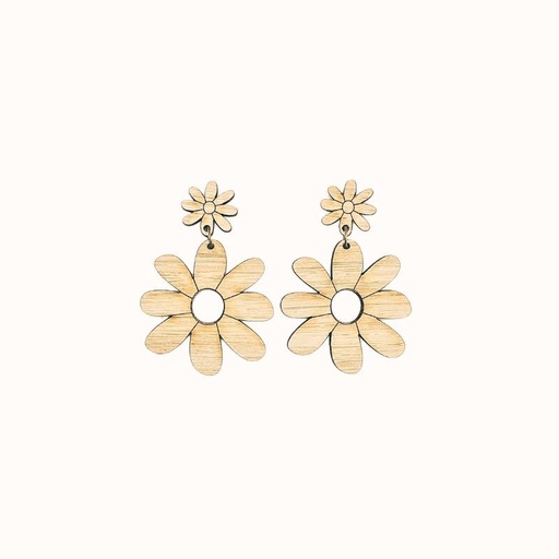 [ELEO] Large Daisy Drop Earrings | Leona